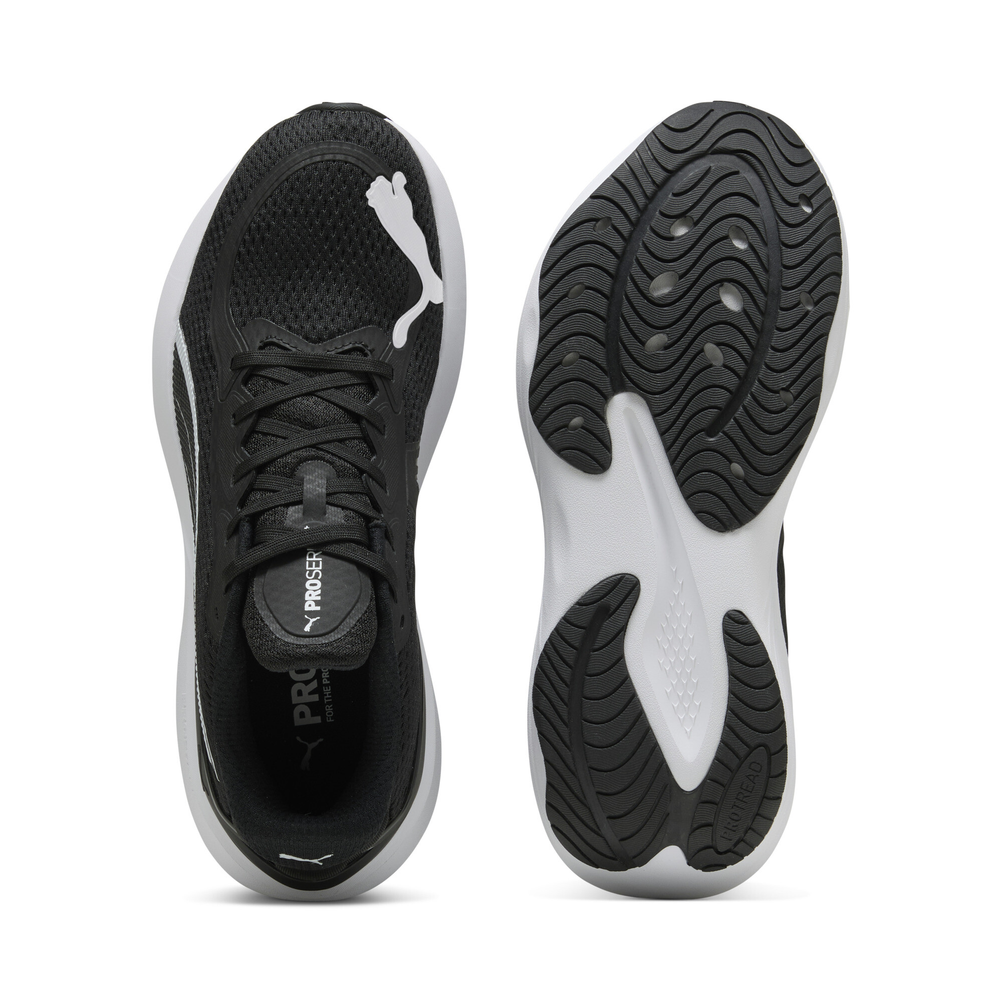 PUMA Scend Pro 2 hardloopschoenen, Zwart/Wit, Maat 40,5 thumbnail 4
