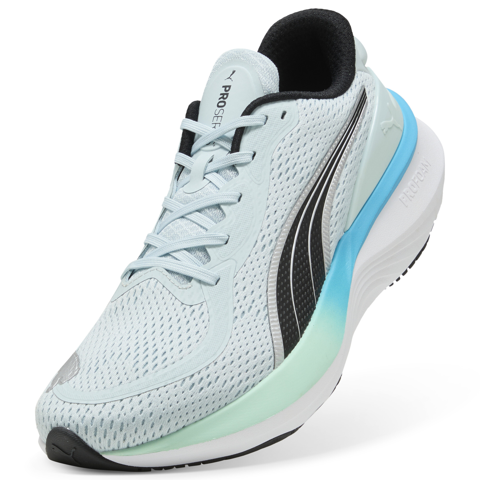 PUMA Scend Pro 2 hardloopschoenen, Zwart/Zilver, Maat 43 thumbnail 2