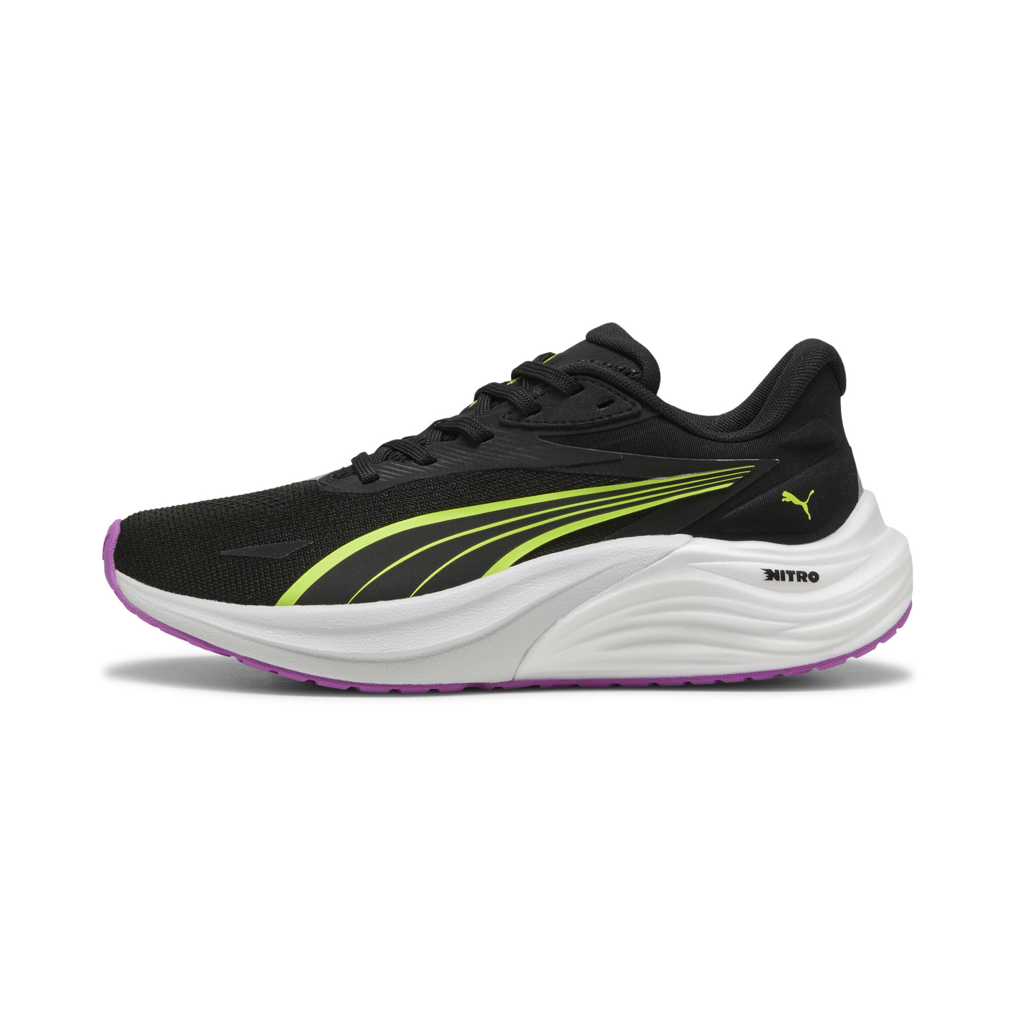 Puma Electrify NITRO™ 4 Laufschuhe Damen | Black/Yellow Alert | Größe: 35.5