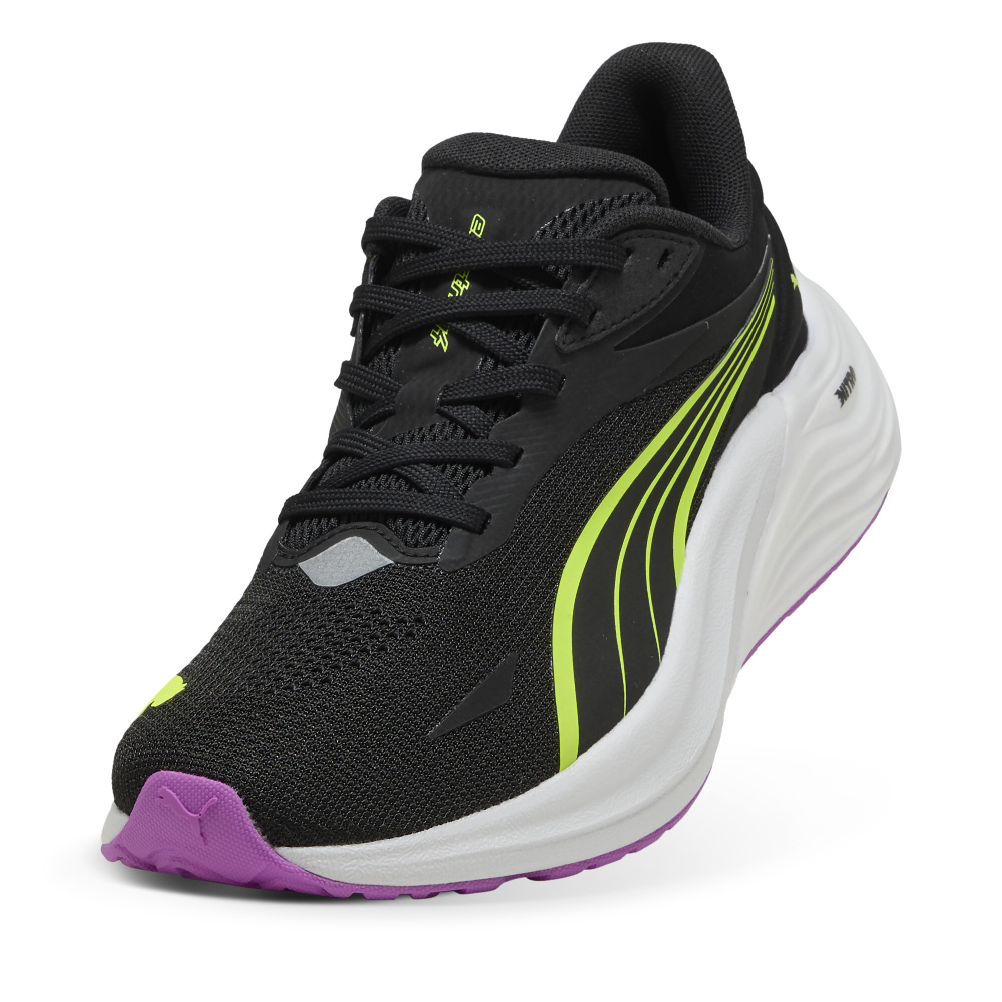 Electrify NITRO™ 4 hardloopschoenen voor Dames, Zwart/Geel, Maat 37 | PUMA