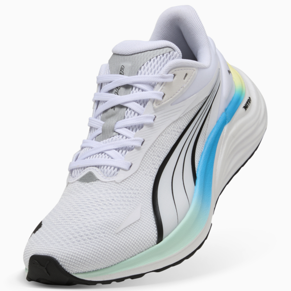 Zapatillas de running Electrify NITRO™ 4 para mujer, PUMA White-Mint Melt-Speed Blue, large-ARG