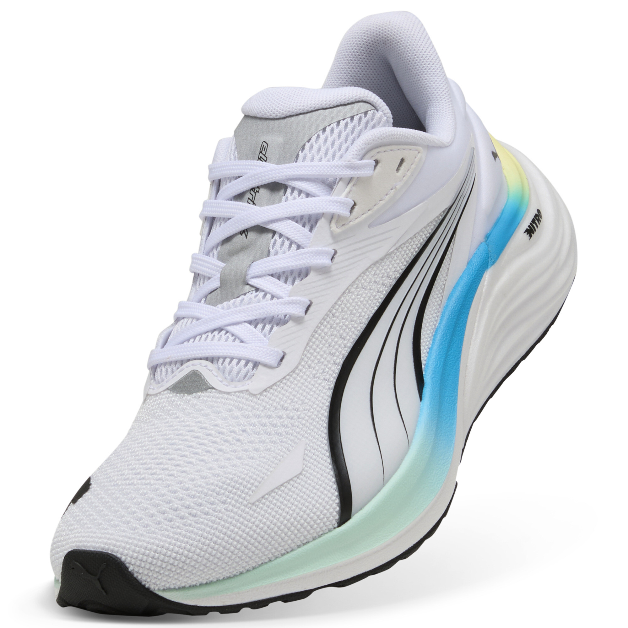 PUMA Electrify NITROâ¢ 4 hardloopschoenen voor Dames, Blauw/Wit, Maat 41 thumbnail 2