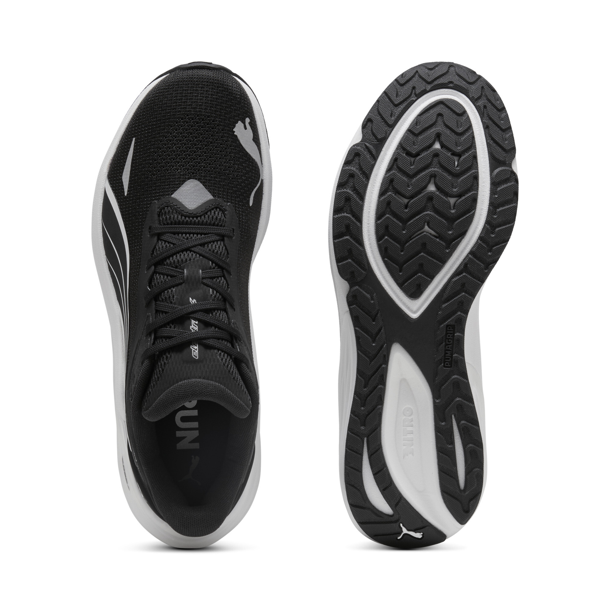 PUMA Electrify NITROâ¢ 4 hardloopschoenen voor Heren, Zwart/Wit, Maat 44,5 thumbnail 4