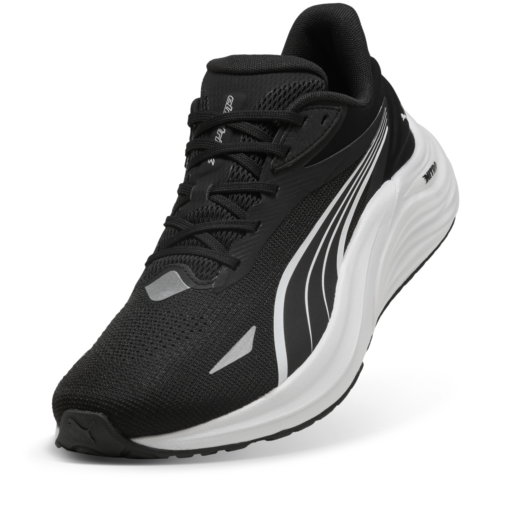 Electrify NITRO™ 4 hardloopschoenen voor Heren, Zwart/Wit, Maat 40,5 | PUMA