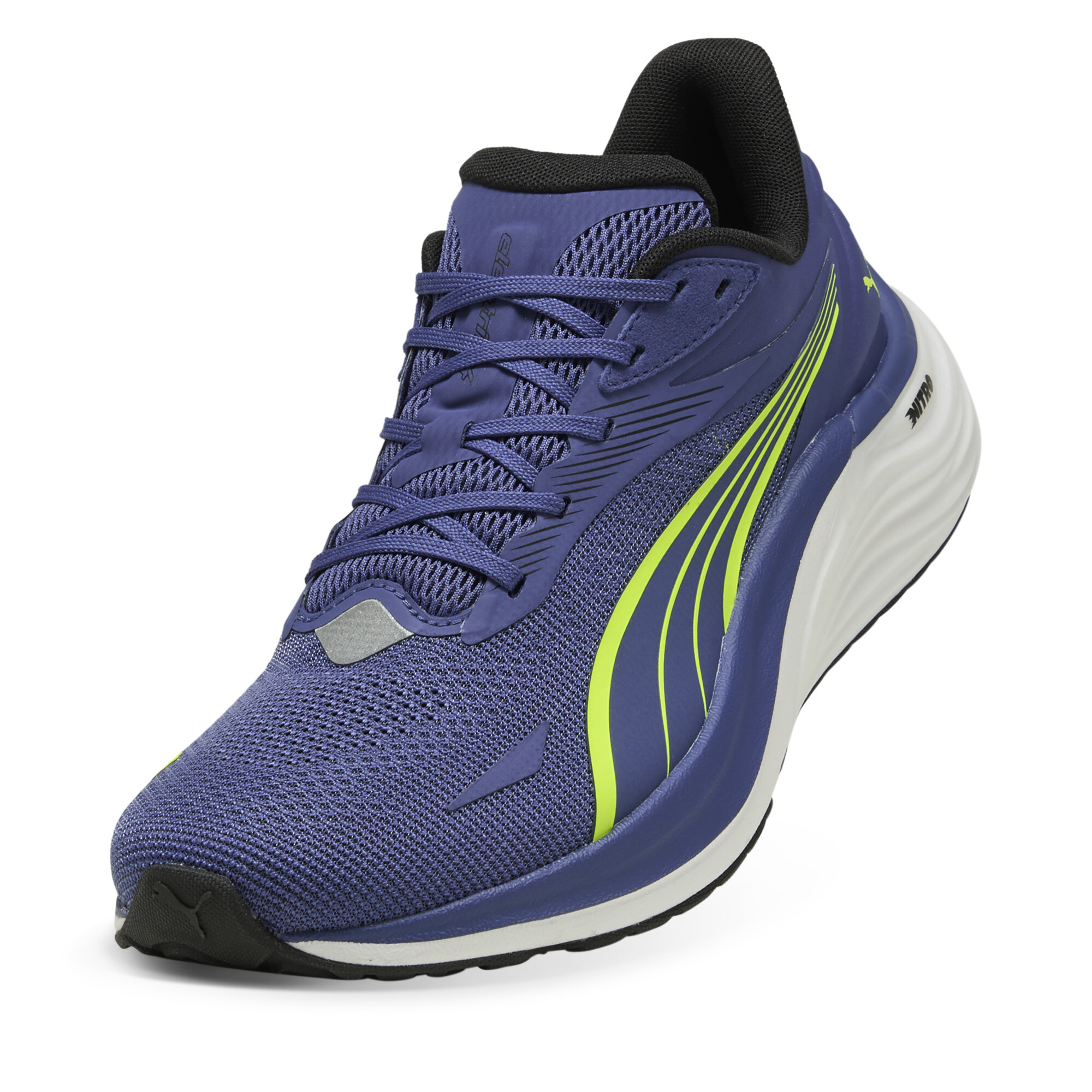 Electrify NITRO™ 4 hardloopschoenen voor Heren, Blauw/Geel, Maat 40,5 | PUMA