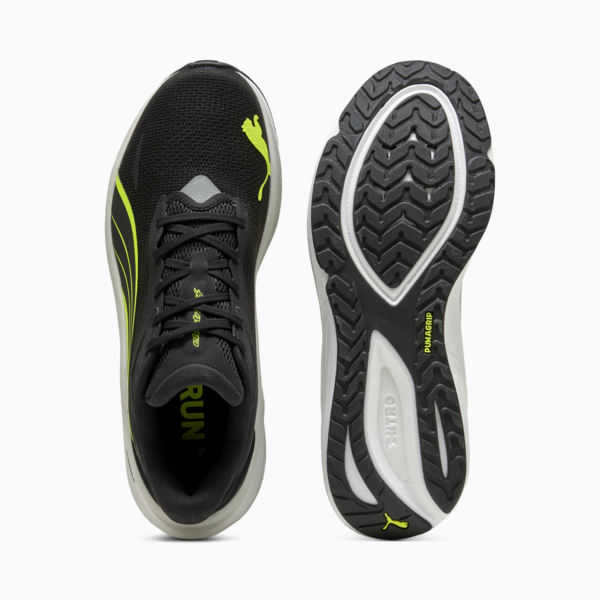 Tenis de running Electrify NITRO™ 4 para hombre, PUMA Black-Yellow Alert-Feather Gray, large-MEX