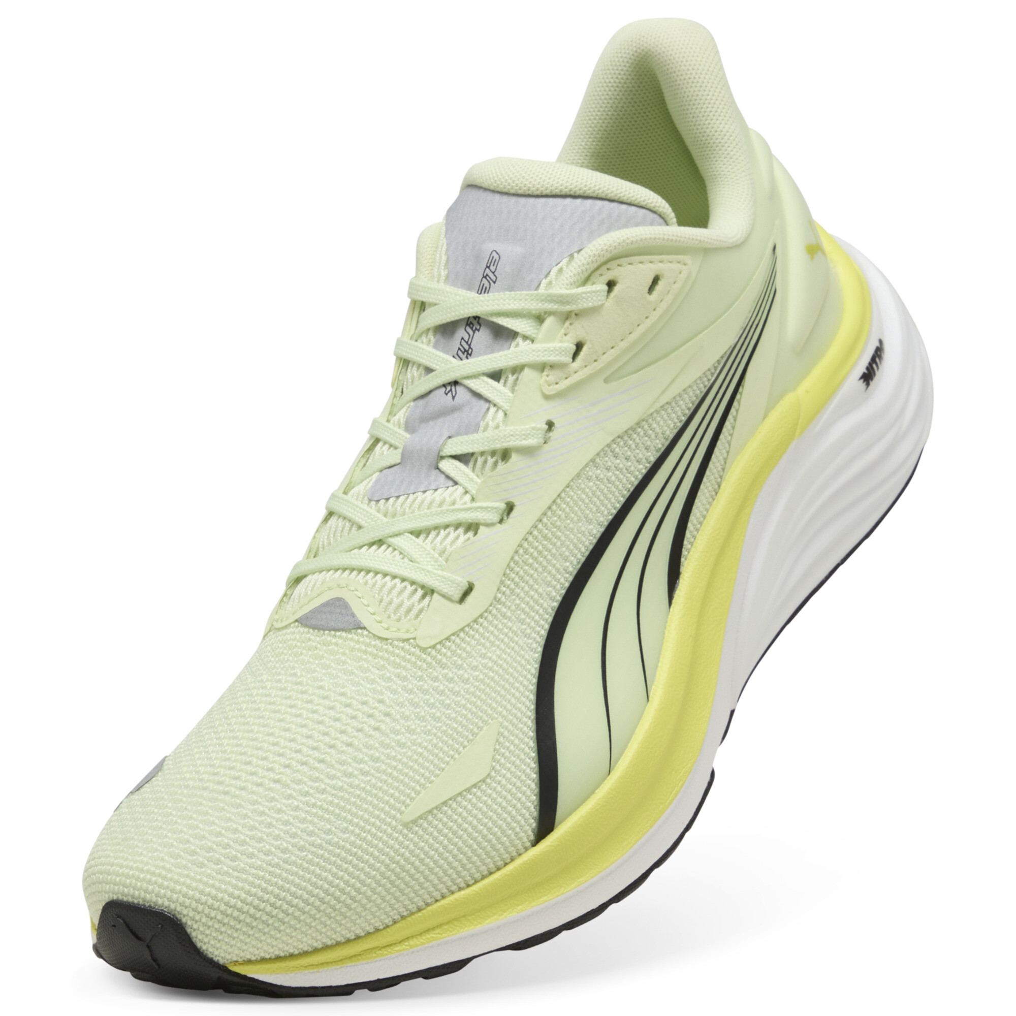 PUMA Electrify NITRO™ 4 hardloopschoenen voor Heren, Groen/Zwart, Maat 40 thumbnail 2