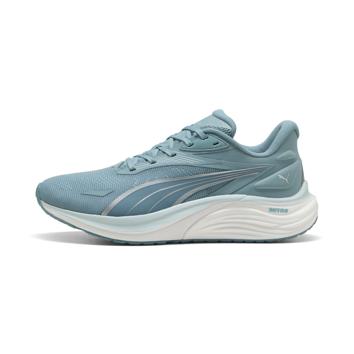 Electrify NITRO™ 4 Running Shoes Men in Baltic Sea Blue/Fresh Water Silver by PUMA, UK 8.5
