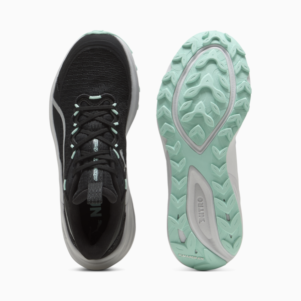 Electrify NITRO™ 4 Trail Running Shoes Women, PUMA Black-Mint Melt-Feather Gray, large-ZAF