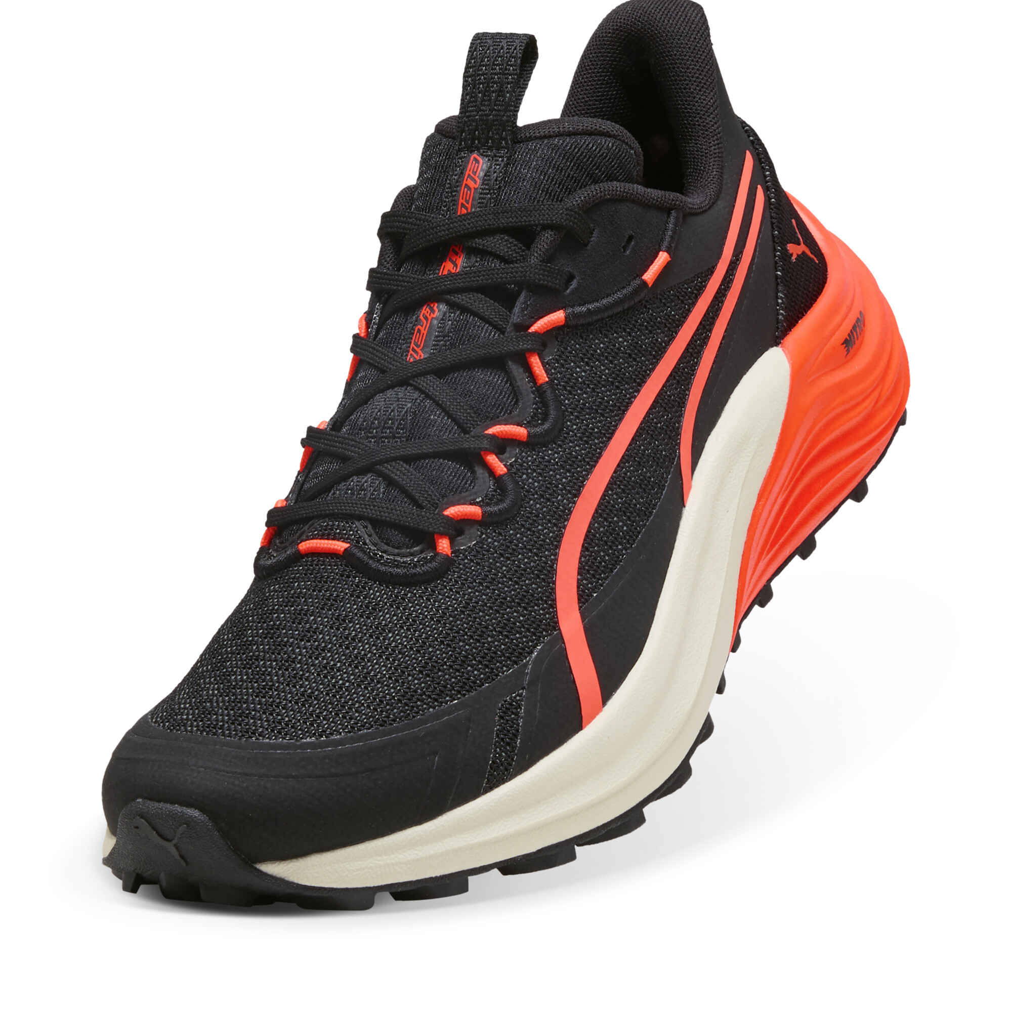 Electrify NITRO™ 4 trailrunningschoenen voor Heren, Zwart/Rood/Wit, Maat 42,5 | PUMA