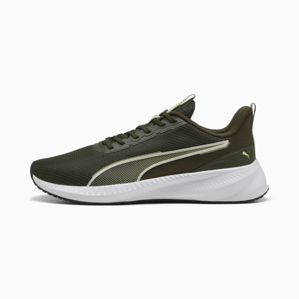 Flyer Lite 3 Running Shoes, Dark Olive-PUMA White-Fizzy Light, large-ZAF