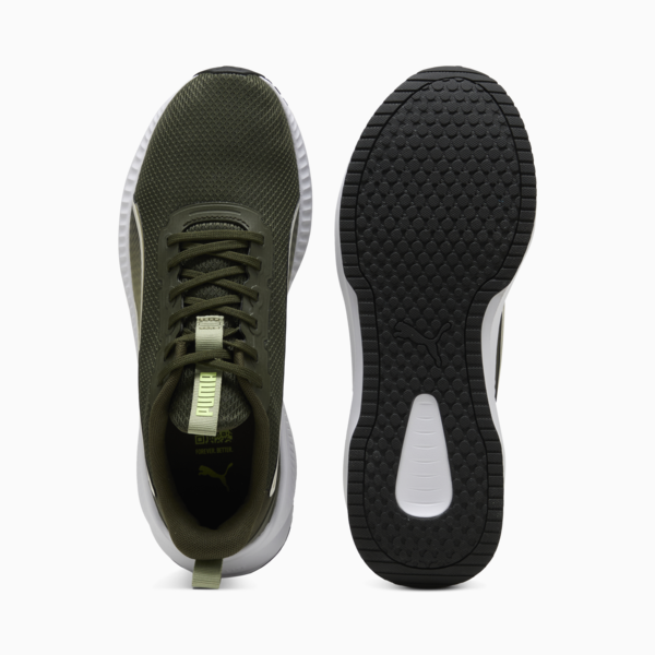 Flyer Lite 3 Running Shoes, Dark Olive-PUMA White-Fizzy Light, large-ZAF