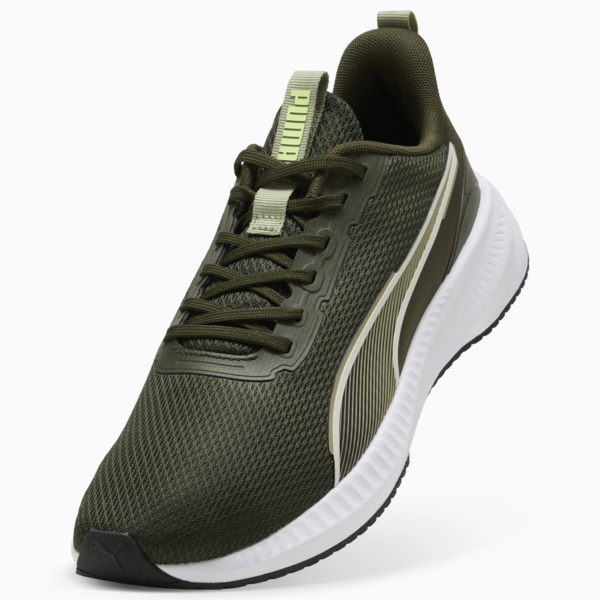 Flyer Lite 3 Running Shoes, Dark Olive-PUMA White-Fizzy Light, large-ZAF