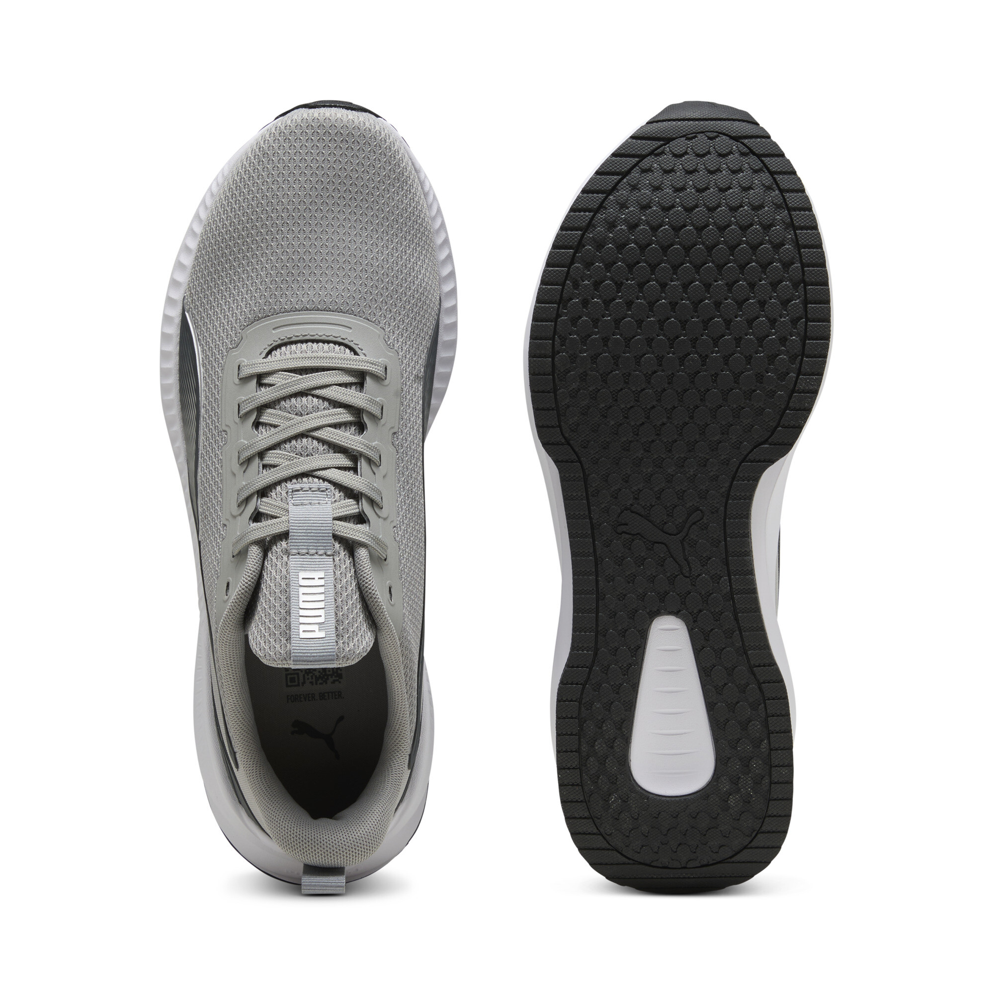 PUMA Flyer Lite 3 hardloopschoenen, Zwart/Grijs, Maat 38,5 thumbnail 4