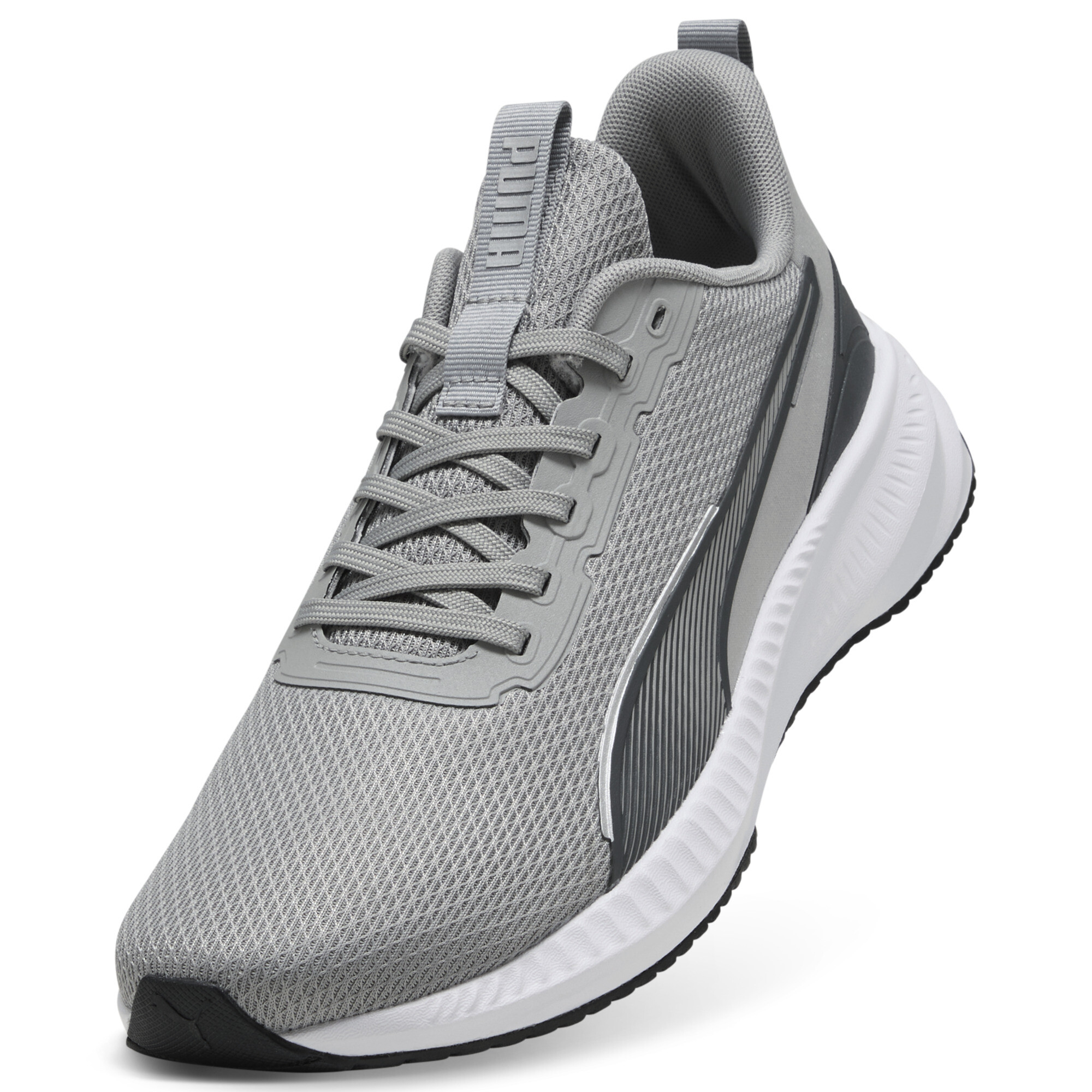 PUMA Flyer Lite 3 hardloopschoenen, Zwart/Grijs, Maat 38,5 thumbnail 2