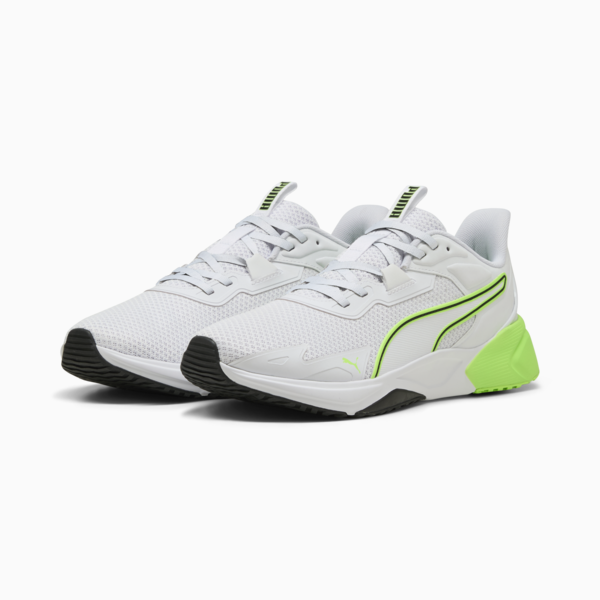Disperse XT 4 Training Shoes, PUMA White-PUMA Black-Green Glare, large-MEX