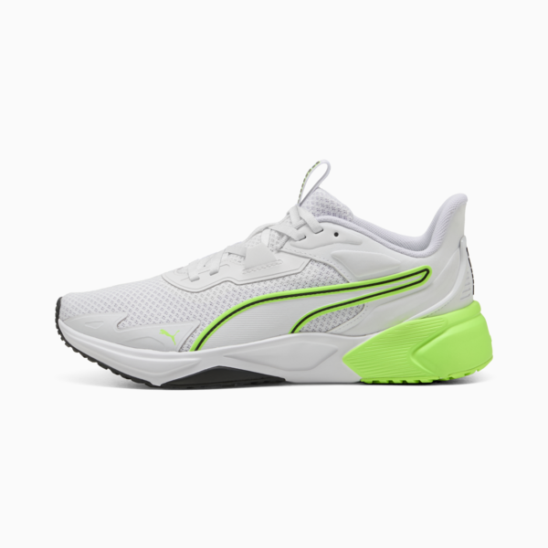 Disperse XT 4 Training Shoes, PUMA White-PUMA Black-Green Glare, large-MEX