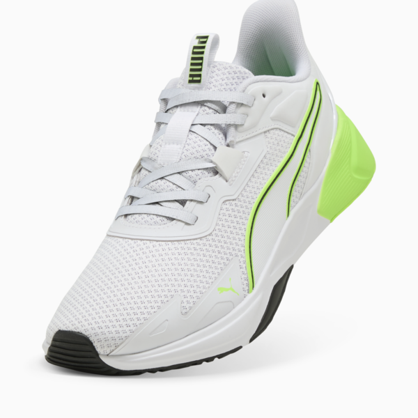 Disperse XT 4 Training Shoes, PUMA White-PUMA Black-Green Glare, large-MEX