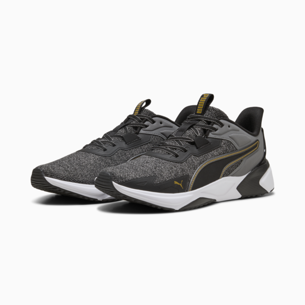 Disperse XT 4 Knit Training Shoes, PUMA Black-Cool Dark Gray-Matte Gold, large-MEX