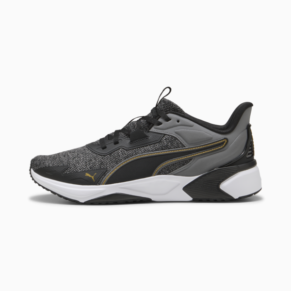 Disperse XT 4 Knit Training Shoes, PUMA Black-Cool Dark Gray-Matte Gold, large-MEX