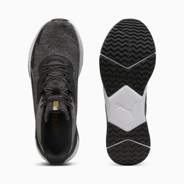 Disperse XT 4 Knit Training Shoes, PUMA Black-Cool Dark Gray-Matte Gold, large-MEX
