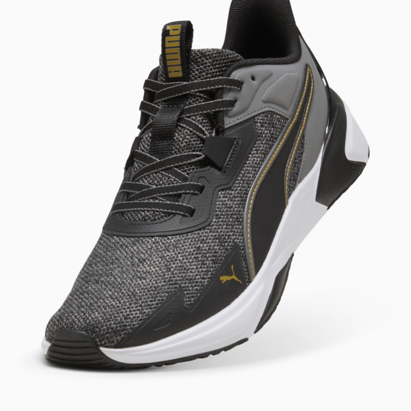 Disperse XT 4 Knit Training Shoes, PUMA Black-Cool Dark Gray-Matte Gold, large-MEX
