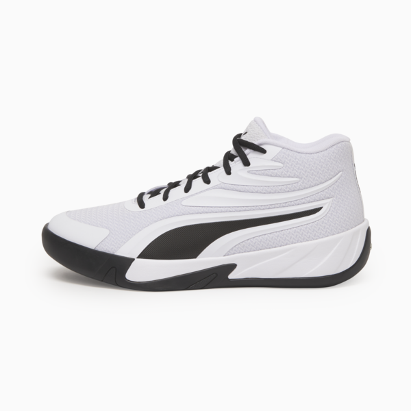 Zapatillas de basketball Court Pro unisex, PUMA White-PUMA Black, large-ARG