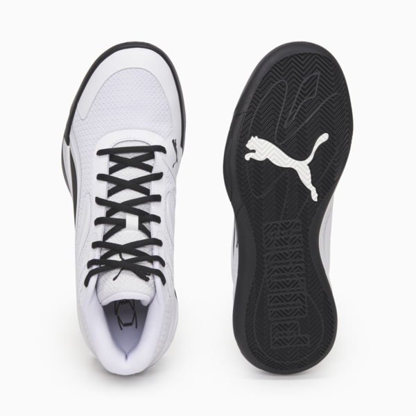 Zapatillas de basketball Court Pro unisex, PUMA White-PUMA Black, large-ARG