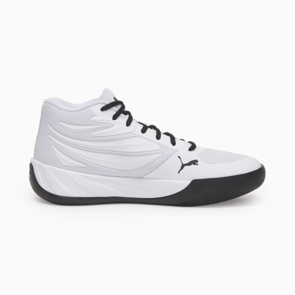 Zapatillas de basketball Court Pro unisex, PUMA White-PUMA Black, large-ARG
