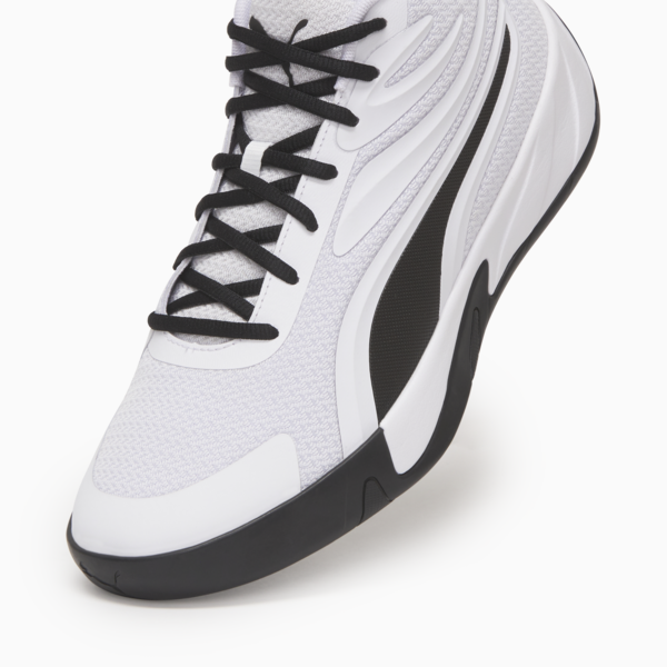 Zapatillas de basketball Court Pro unisex, PUMA White-PUMA Black, large-ARG