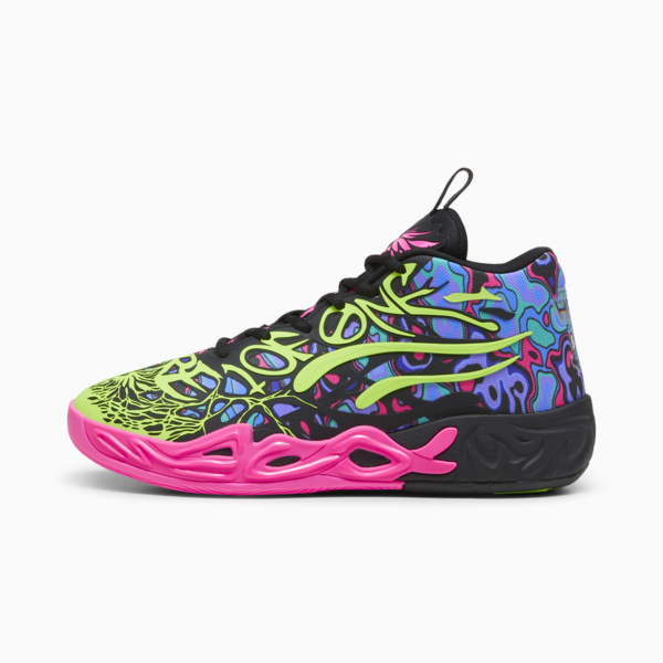 Tenis de básquetbol Heem MB.04, PUMA Black-Luminous Pink-Electric Lime, large-MEX