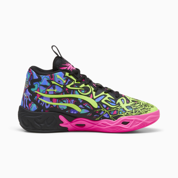 Tenis de básquetbol Heem MB.04, PUMA Black-Luminous Pink-Electric Lime, large-MEX