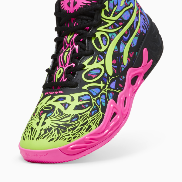 Tenis de básquetbol Heem MB.04, PUMA Black-Luminous Pink-Electric Lime, large-MEX