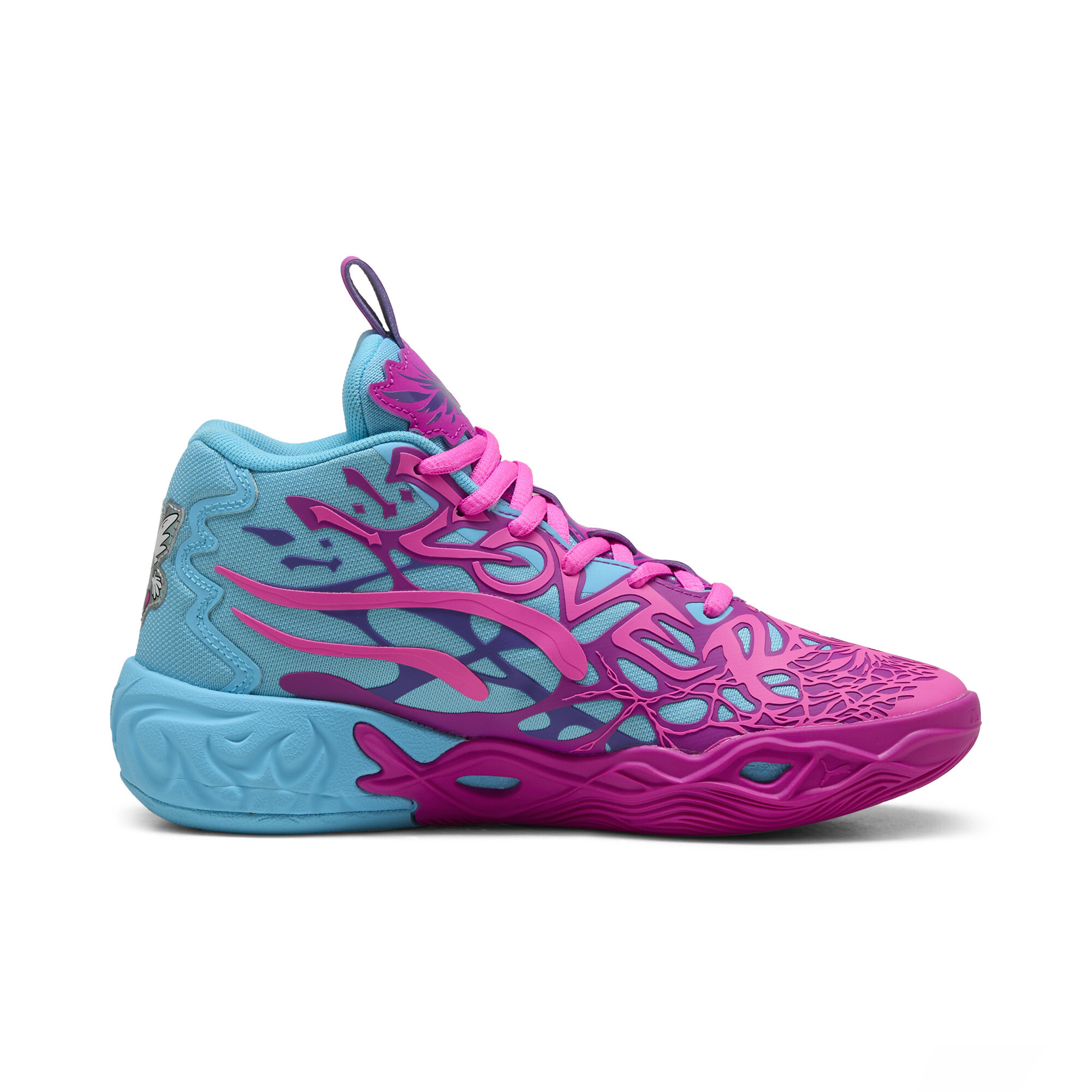 PUMA MB.04 Iridescent Hornets Basketball Shoes Youth In Pink, Size EU 35.5