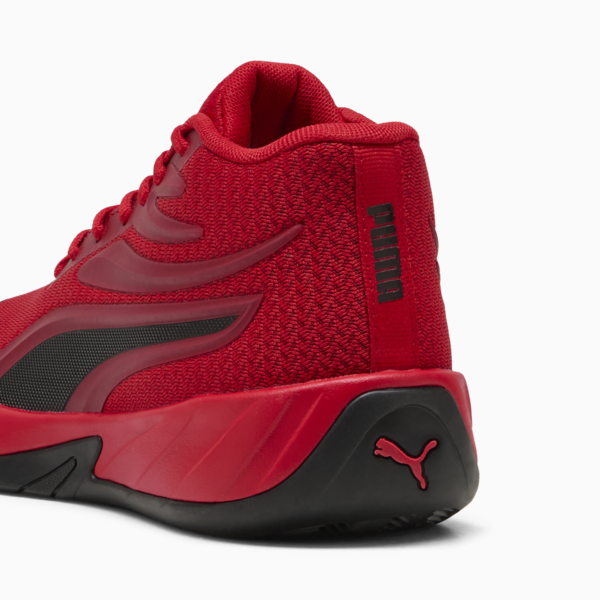 Zapatillas de básquet Court Pro juvenil, For All Time Red-PUMA Black, large-ARG