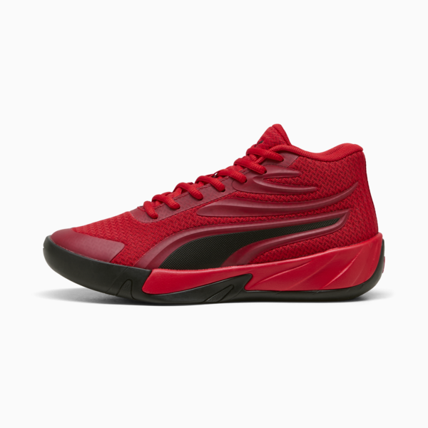 Zapatillas de básquet Court Pro juvenil, For All Time Red-PUMA Black, large-ARG