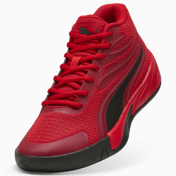 Zapatillas de básquet Court Pro juvenil, For All Time Red-PUMA Black, large-ARG