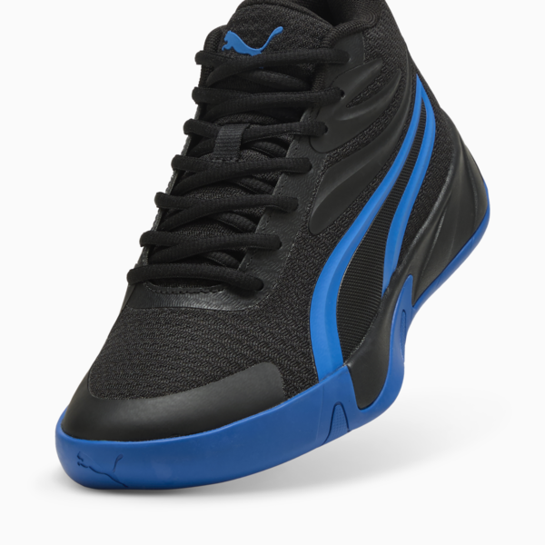 Zapatillas de básquet Court Pro juvenil, PUMA Black-PUMA Team Royal, large-ARG