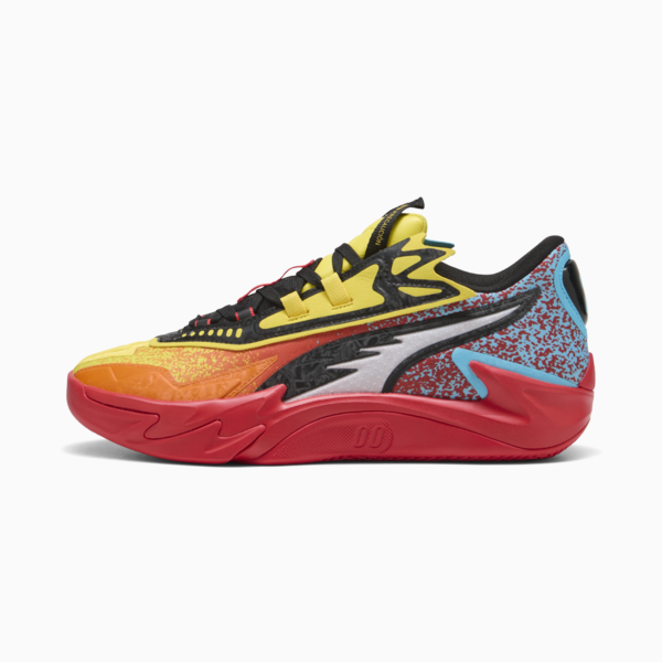 Scoot Zeros II Caution Basketball Shoes Unisex, Rickie Orange-Speed Yellow, large-MEX