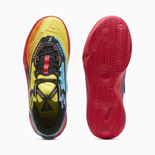 Scoot Zeros II Caution Basketball Shoes Unisex, Rickie Orange-Speed Yellow, large-ZAF