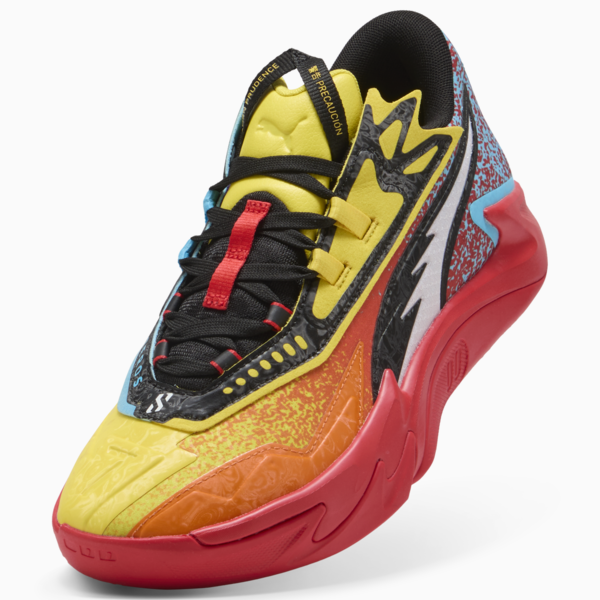 Scoot Zeros II Caution Basketball Shoes Unisex, Rickie Orange-Speed Yellow, large-ZAF