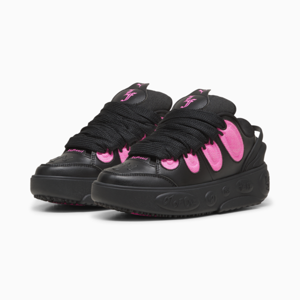 Tenis de básquetbol LaFrancé Untouchable adolescentes, PUMA Black-Glowing Pink, large-MEX