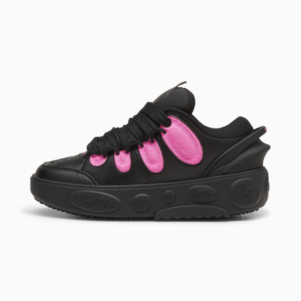 Tenis de básquetbol LaFrancé Untouchable adolescentes, PUMA Black-Glowing Pink, large-MEX