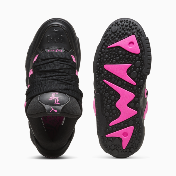 Tenis de básquetbol LaFrancé Untouchable adolescentes, PUMA Black-Glowing Pink, large-MEX