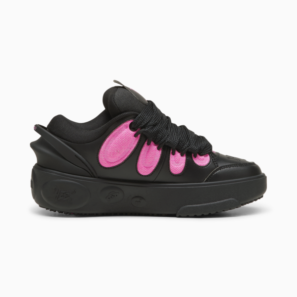 Tenis de básquetbol LaFrancé Untouchable adolescentes, PUMA Black-Glowing Pink, large-MEX