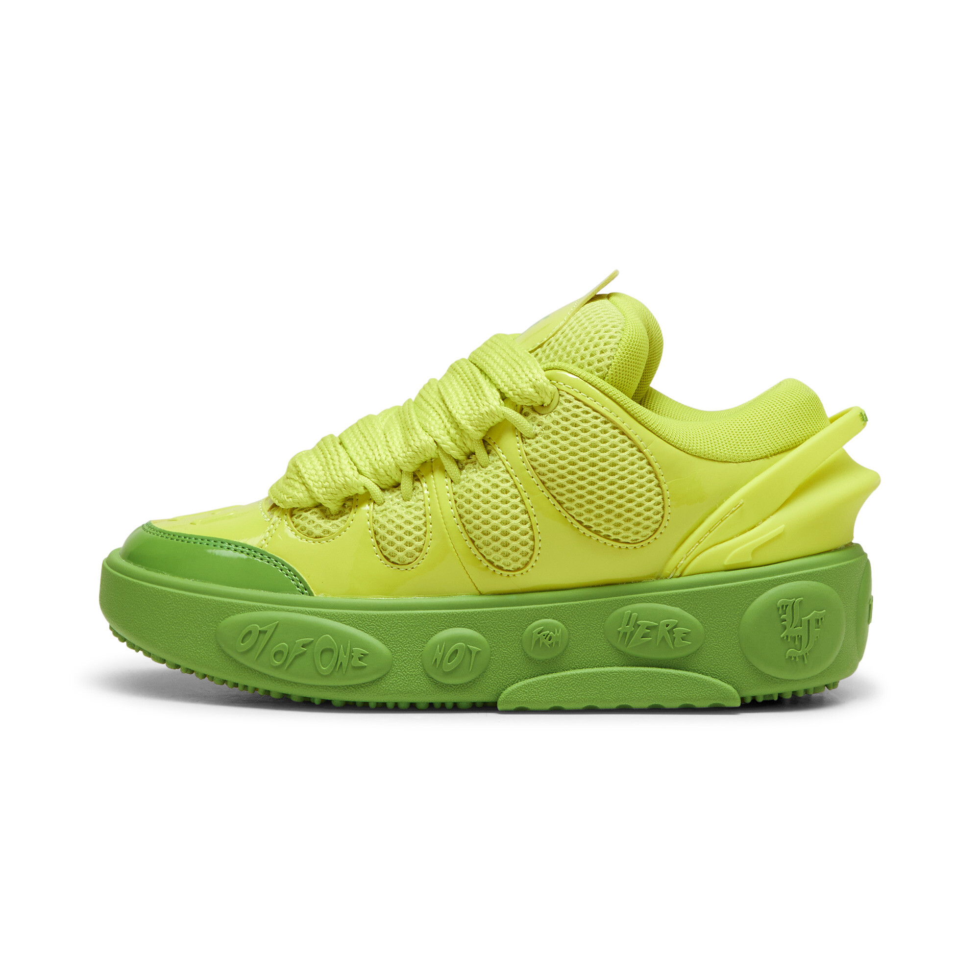 PUMA LaFrancé Assist Big Kids' Sneakers in Green, Size 5.5