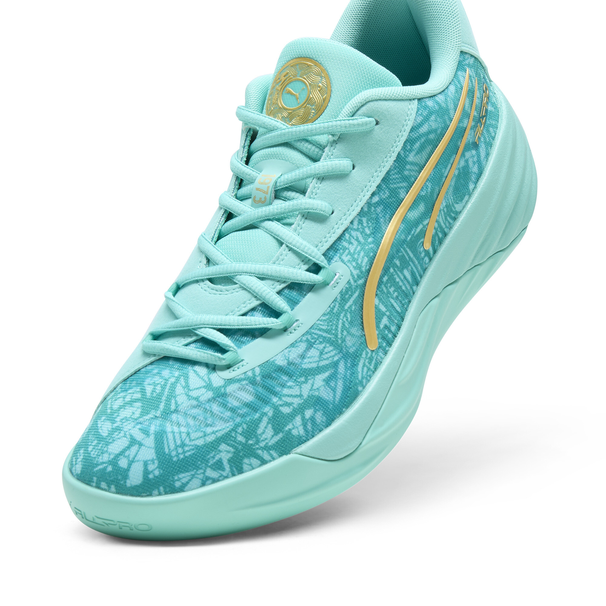 Puma All-Pro Nitro Men - Handbalschoenen - groen - maat 41