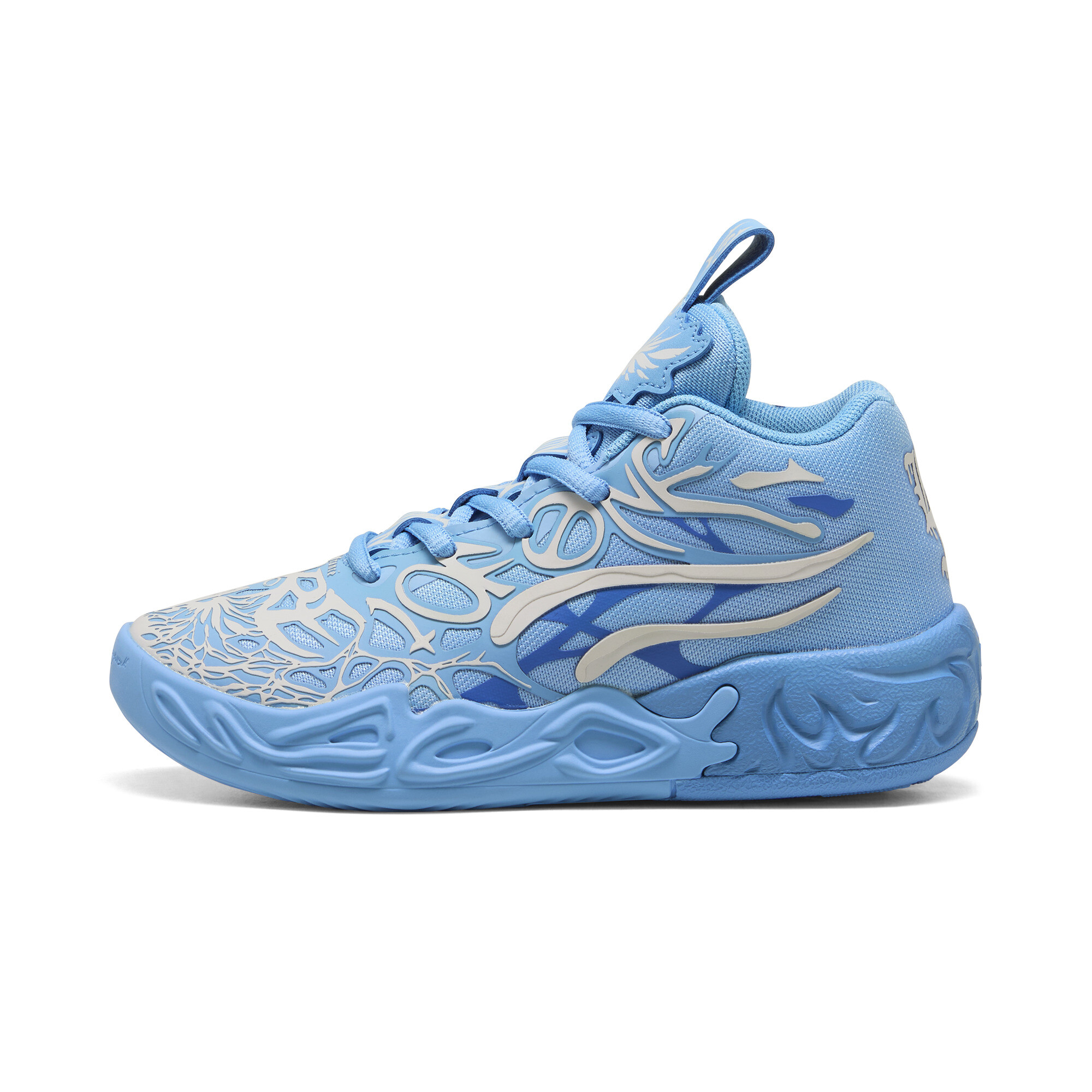 Puma MB.04 LaFrancé Basketballschuhe Kinder | Mit Colorful | Light Blue/Cool Mid Gray | Größe: 27.5