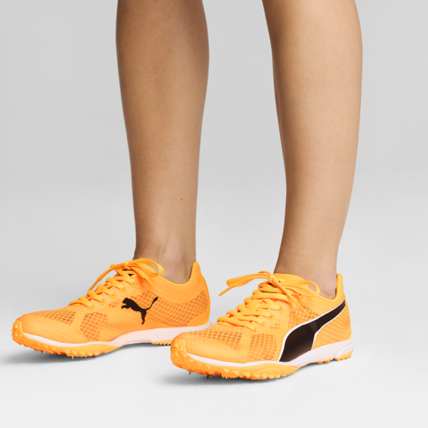 evoSPEED Haraka 8 Unisex Spikes Unisex, Sun Stream-PUMA Black-PUMA White, large-ZAF