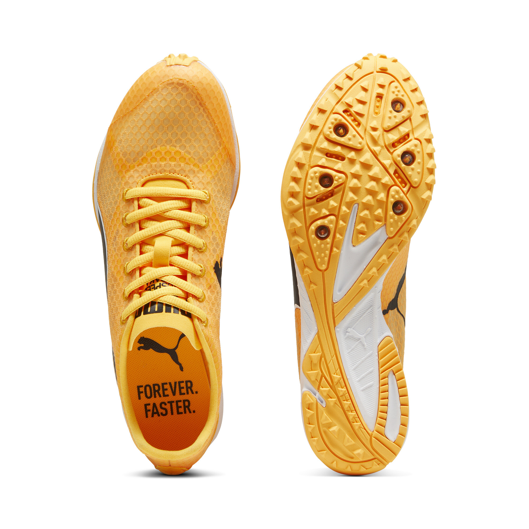 PUMA evoSPEED Haraka 8 Unisex Spikes, Zwart/Wit, Maat 38 thumbnail 4